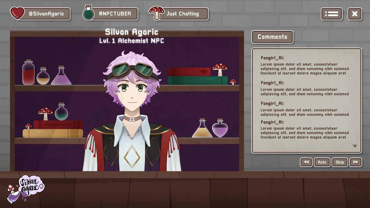 Silvan Agaric Chat Overlay