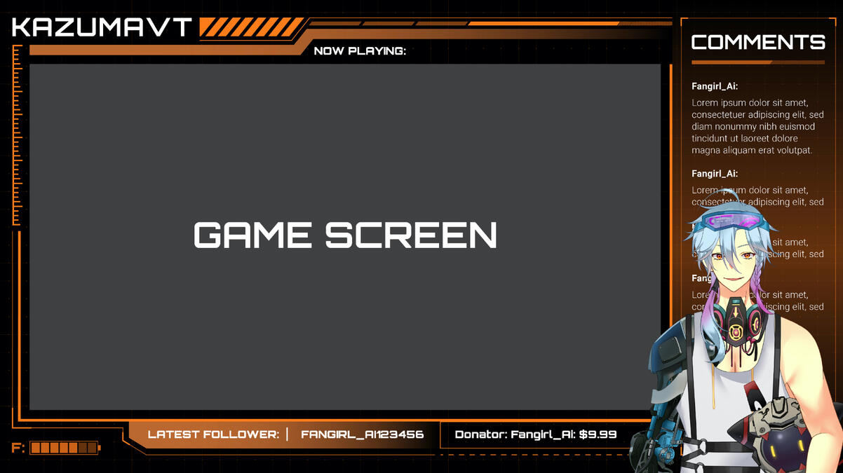 KazumaVT Stream Overlay